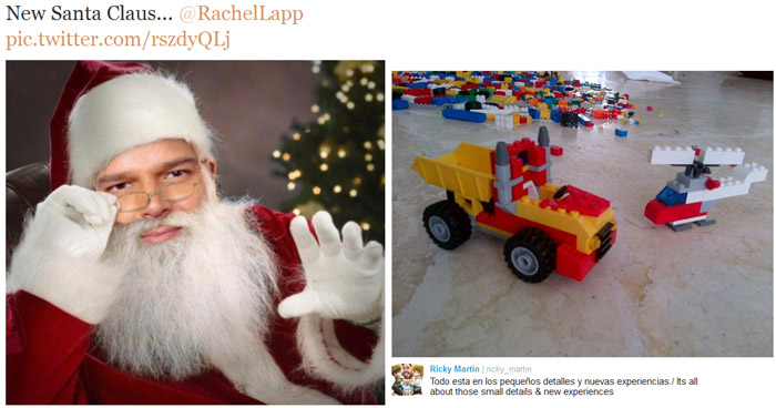 Ricky Martin e outros famosos falam do Natal em seu Twitter