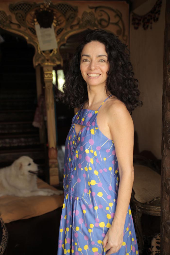 Claudia Ohana no Krishna Shakti Ashram, em Campos do Jordão