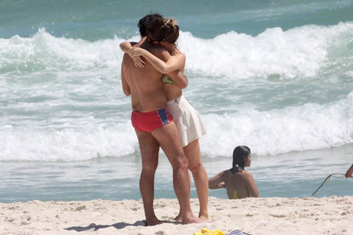 Bruno Mazzeo e Juliana Didone namoraram na Barra da Tijuca