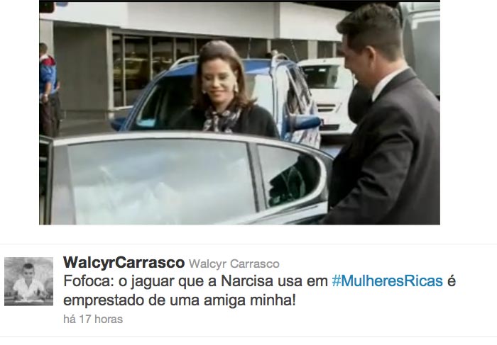 Walcyr Carrasco diz que Narcisa Tamborindeguy usa carro emprestado em reality Mulheres Ricas O Fuxico