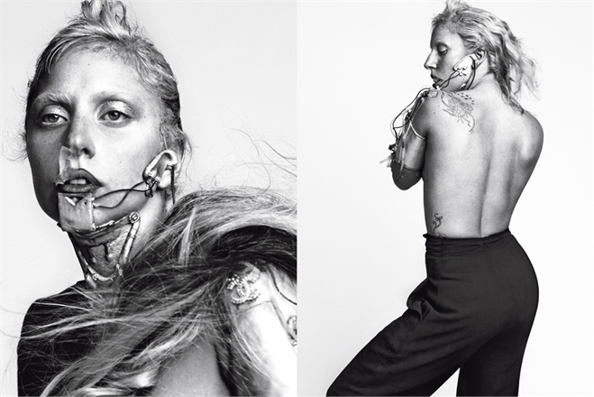 Lady Gaga mostra os seios para revista Vogue Italia