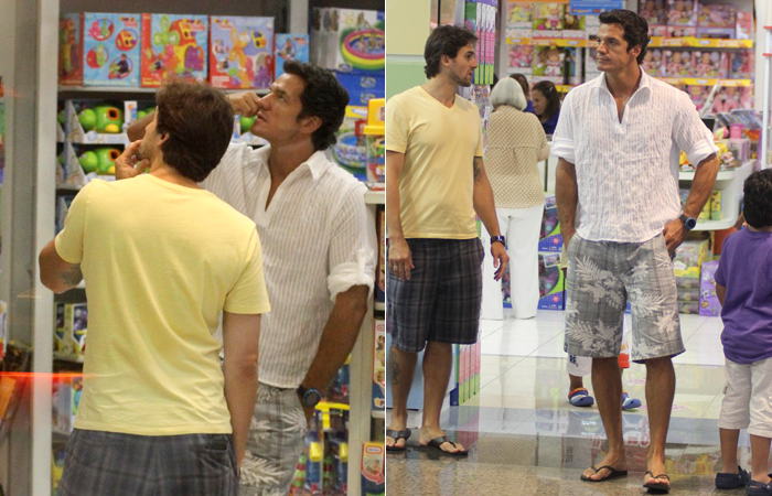 Dan Stulbach e Carlos Machado vão a shopping no Rio - Ag.News