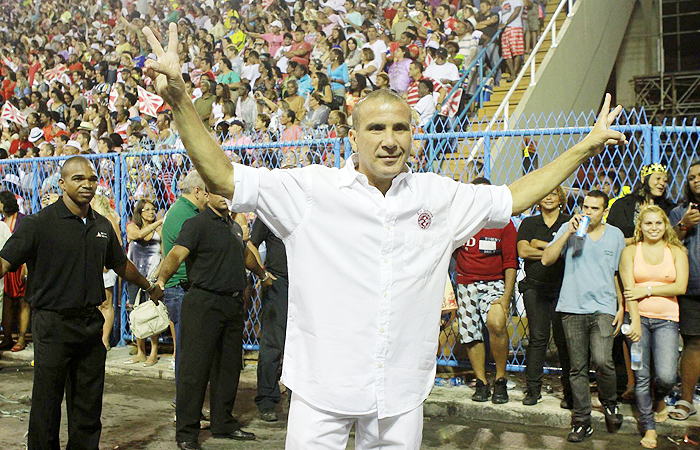 Viviane Araújo e Eri Johnson comandam o ensaio do Salgueiro