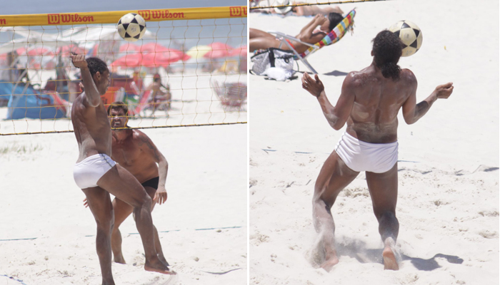 Ronaldinho Gaúcho mostra toda sua categoria em futvolei na praia