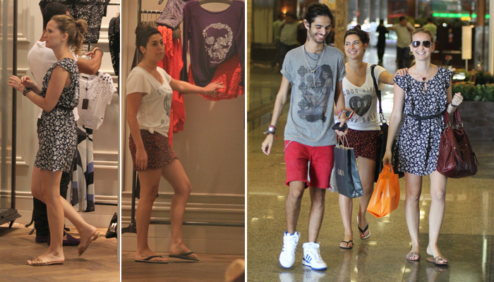 Tarde de Compras: Fernanda Paes Leme e Fernanda Rodrigues vão à shopping no Rio