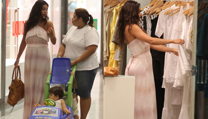 Juliana Paes se diverte em passeio com o filho