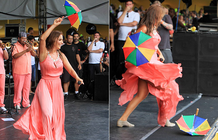 Ivete Sangalo dança frevo em show no Recife