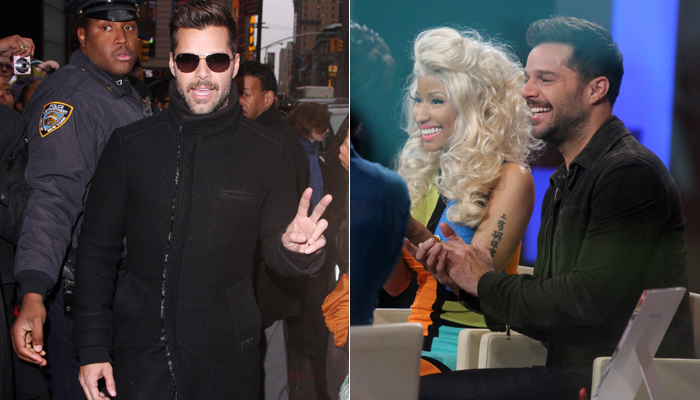 Ricky Martin e Nicki Minaj vão a programa de TV promover seus batons