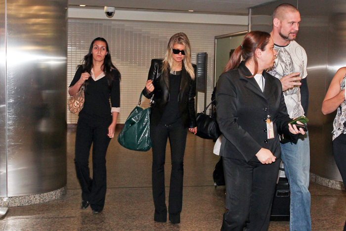 A cantora Fergie chegou para o carnaval carioca