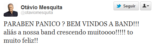 Otávio Mesquita dá as boas vindas para o Pânico na TV na Band