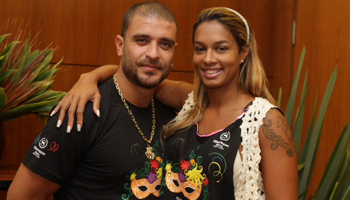 Camila Rodrigues e Diogo Nogueira atacam feijoada do Sheroton