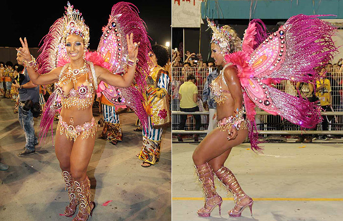 Valesca Popozuda (cantora)  Rainha Bateria da Águia de Ouro 