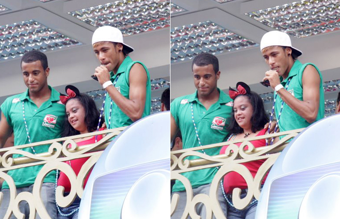 Jogadores Neymar e Lucas curtem a folia de Salvador - Ag.News