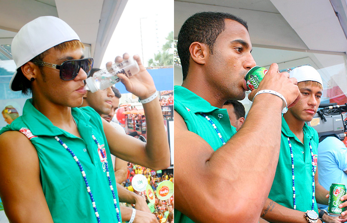 Jogadores Neymar e Lucas curtem a folia de Salvador - Ag.News