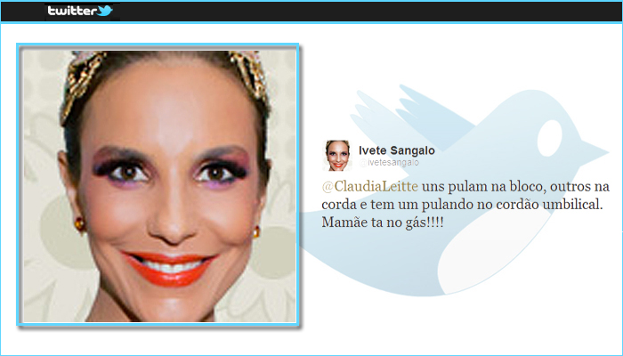 Ivete Sangalo e Claudia Leitte se falam pelo Twitter - Reprodução