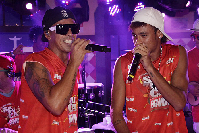 Leandro Sapucahy e Neymar.