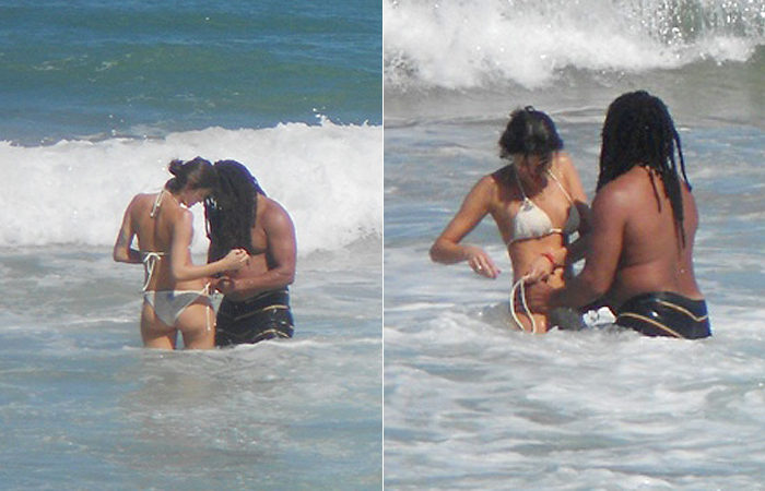 Isabelli Fontana passa quarta-de-cinzas com o noivo na praia - Lourenzo Brito/Divulgação