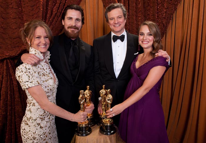 Christian Bale, Colin Firth, Melissa Leo e Natalie Portman