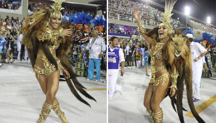 Sabrina Sato brilha a frente da bateria da Vila Isabel