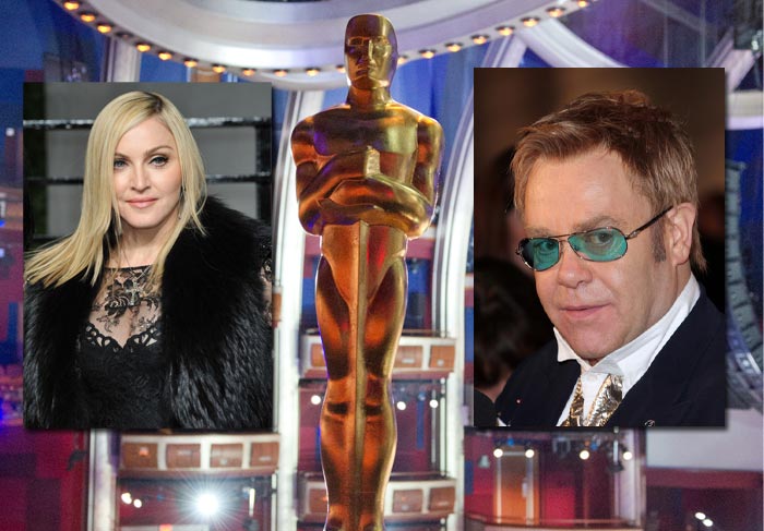 Madonna e Elton John organizam recepção para marcar noite do Oscar 2012 O Fuxico