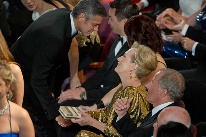 George Clooney e Meryl-Streep