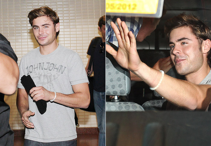 Zac Efron desembarca em São Paulo