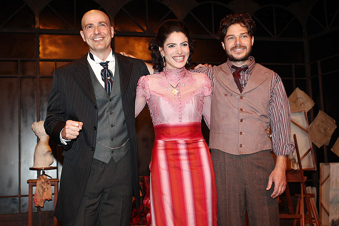 Reynaldo, Maria e Erik receberam o carinho do público.