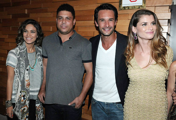 Bia Antony, Ronaldo, Rodrigo Santoro e Alinne Moraes