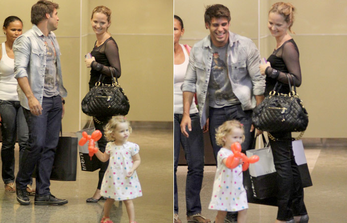 VERA) Fernanda Rodrigues brinca com a filha em shopping, no Rio