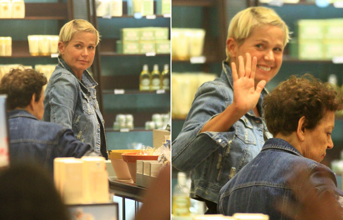 Xuxa causa tumulto em shopping no Rio de Janeiro