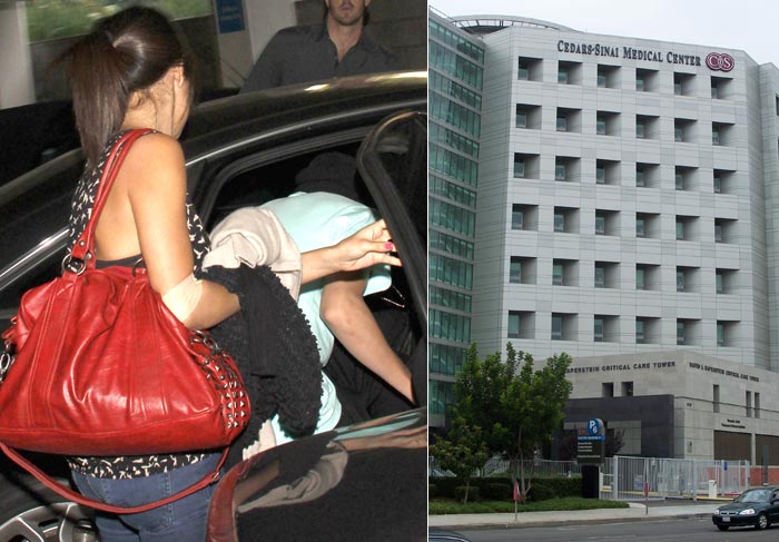 Tá dodói? Selena Gomez clicada com Justin Bieber na saída de hospital O Fuxico