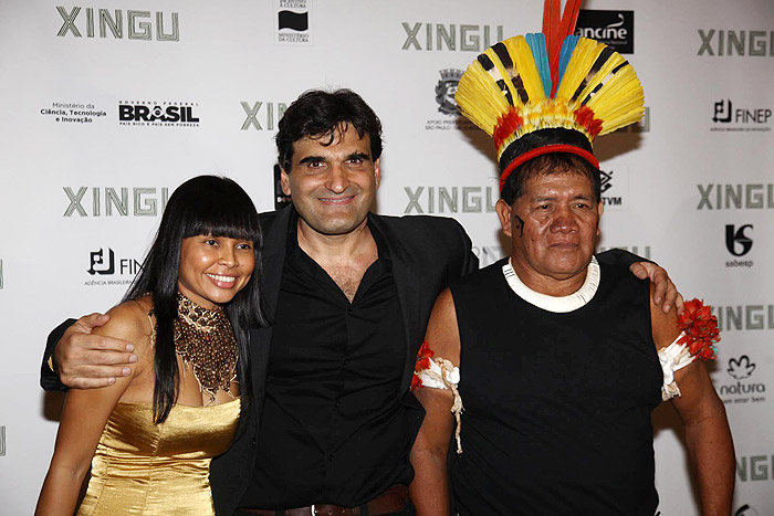 Elenco lançou o filme Xingu em São Paulo