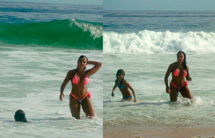 Mariana Souza para a praia do Pepé, no Rio - O Fuxico