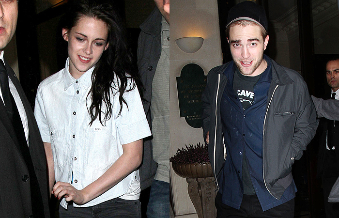 Robert Pattinson e Kristen Stewart têm jantar romântico, em Paris