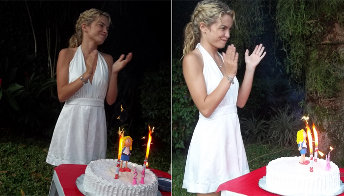 Lua Blanco comemora seu aniversário ao lado da família