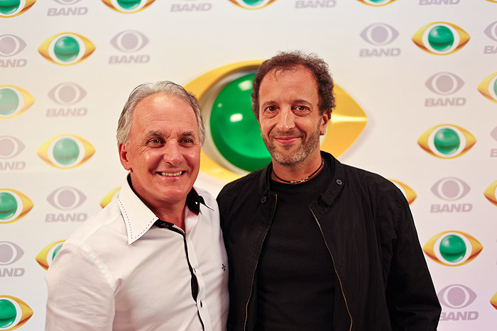 Otávio Mesquita e o diretor de programação