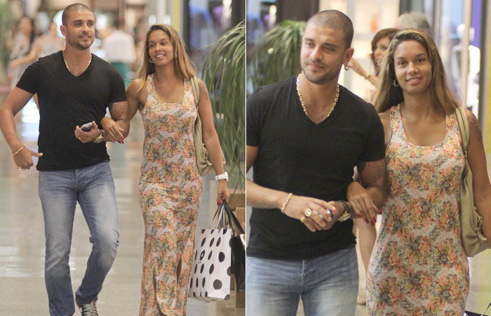 (VERA) Diogo Nogueira vai às compras com a esposa