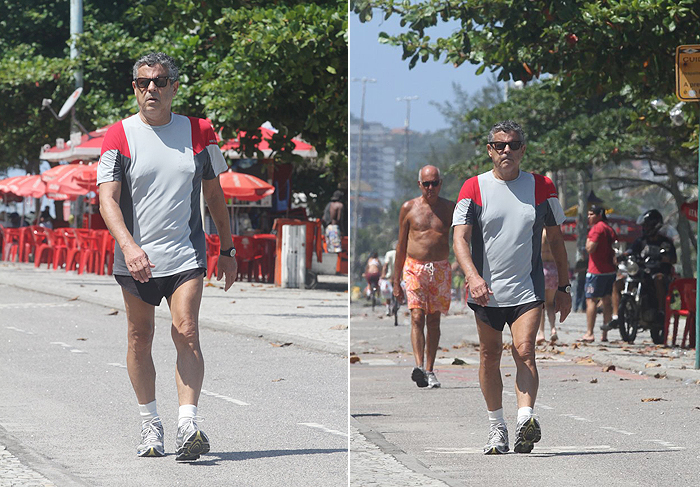 Depois de cura de câncer, Marcos Paulo se exercita no Rio