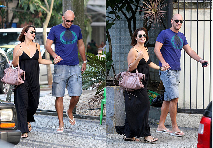 Nalbert almoça com a esposa no Rio