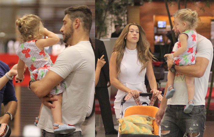 Victor Pecoraro passeia com a família pelo Shopping Rio Design Barra - O Fuxico