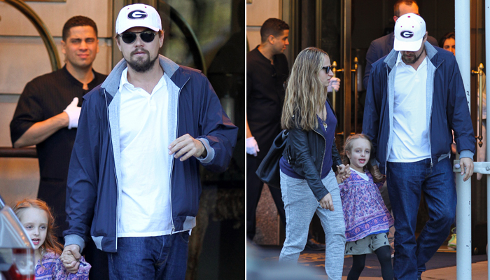 Leonardo DiCaprio passa a Páscoa com mulher e filha de Tobey Maguire