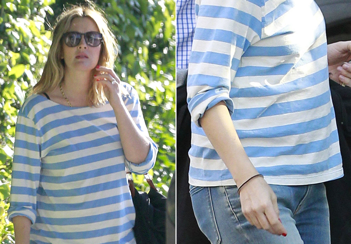 Roupa de Drew Barrymore alimenta rumores de gravidez 