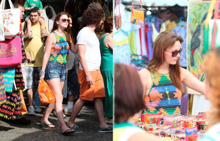 Leighton Meester faz compras na feirinha de Ipanema - O Fuxico