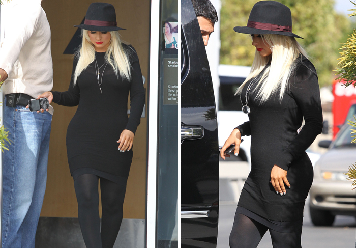 Christina Aguilera exibe suas curvas, em Los Angeles