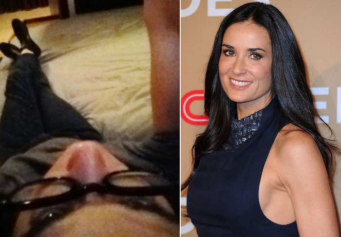 Demi Moore volta ao Twitter e publica de uma foto sua O FUXICO famosos