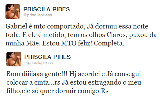 Ex-BBB Priscila Pires: “Gabriel é muito comportado”