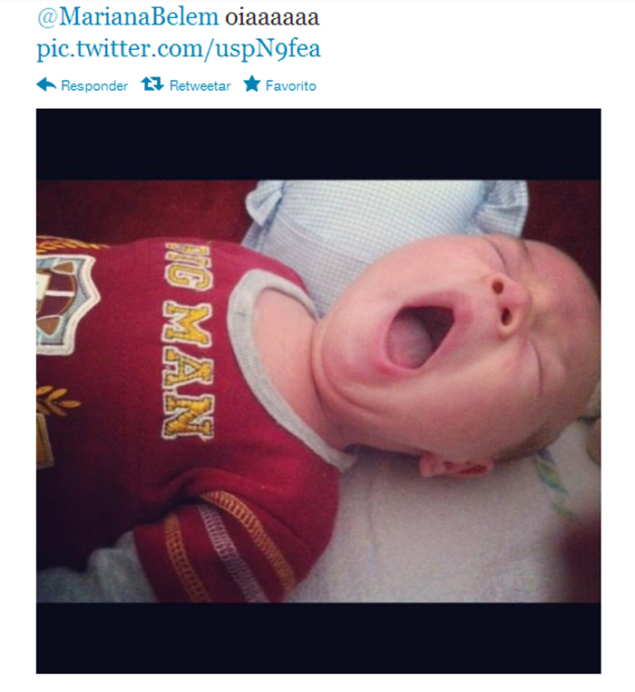 Fofura! Luana Piovani publica foto do filho bocejando
