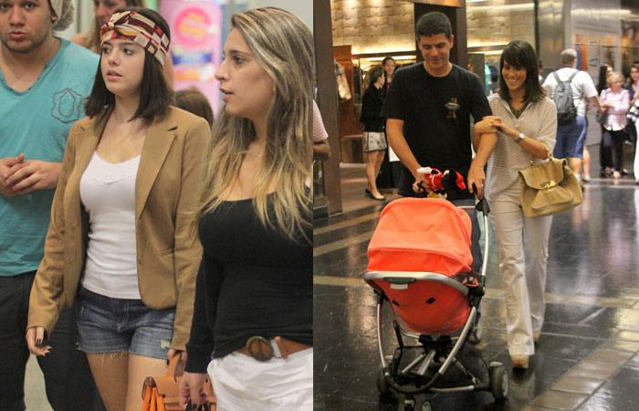 Fernanda Pontes e Giovanna Lancellotti passeiam em shoppings cariocas - O Fuxico