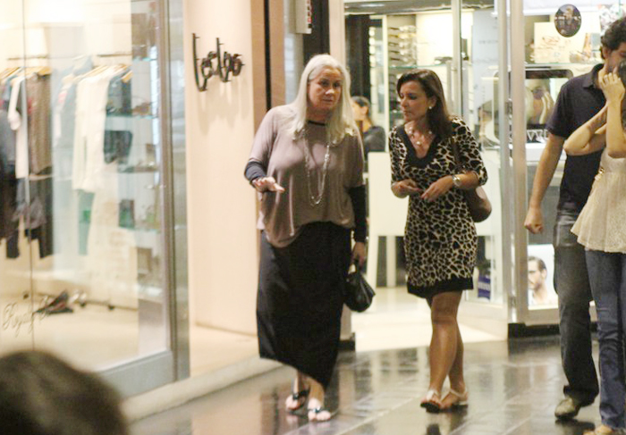 Vera Holtz vai às compras em shopping, no Rio