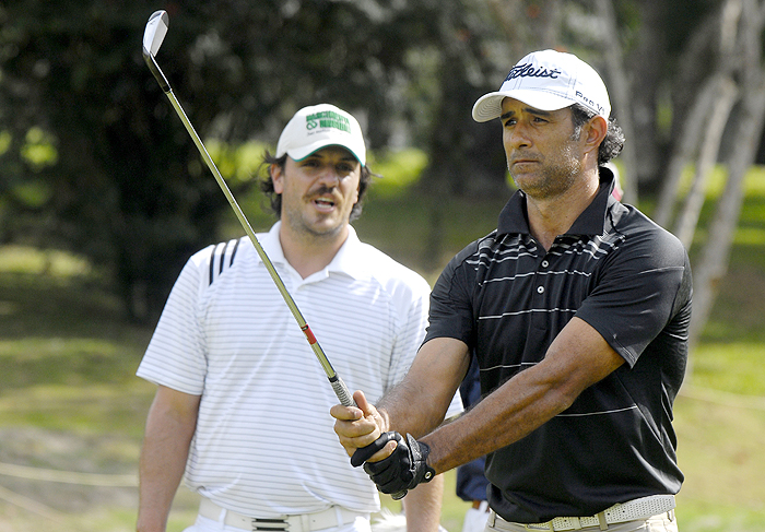 Rodrigo Lombardi e Marcos Pasquim são vice-campeões em torneio de golfe